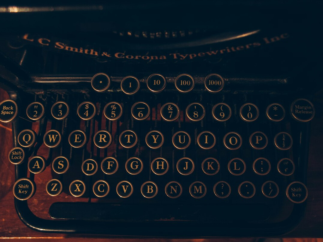 vintage typewriter